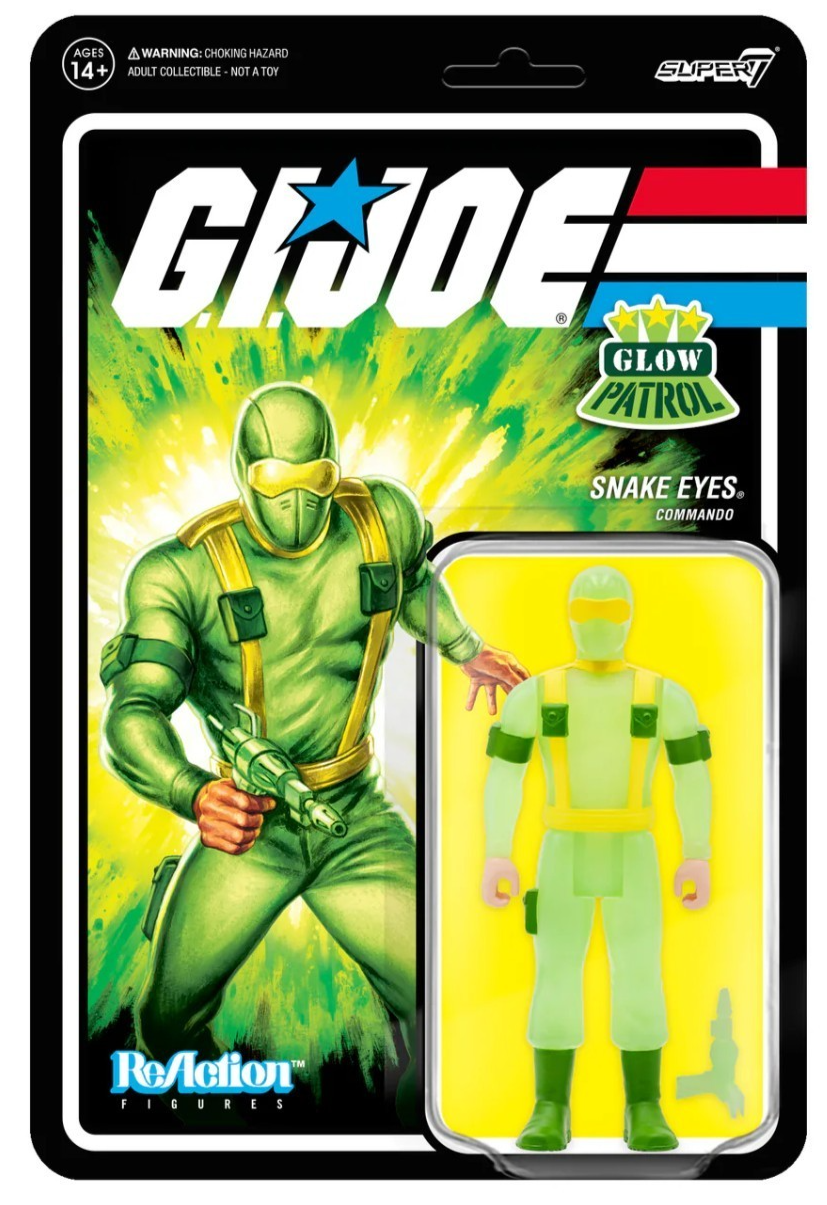 G.I. Joe - Snake Eyes (Glow Patrol) - Super7 ReAction Action Figure