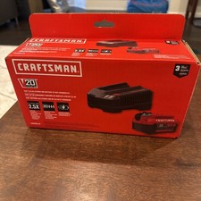 Craftsman V20 5Ah Lithium-ion Battery And Charger Starter Kit CMCB205-CK