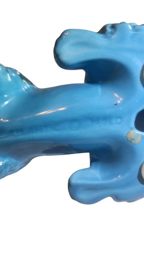 Vintage Atlantic Molds Blue Poodle Figurine With Glaze - Picture 5 of 11