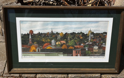 Signed Numbered Carl Johnson *GALENA Autumn* Print # 60/950  Beautiful 17'' x 28''