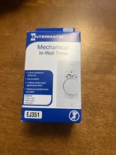 Intermatic EJ351 Wall Switch Light Timer White Indoor 24 Hours Programmable