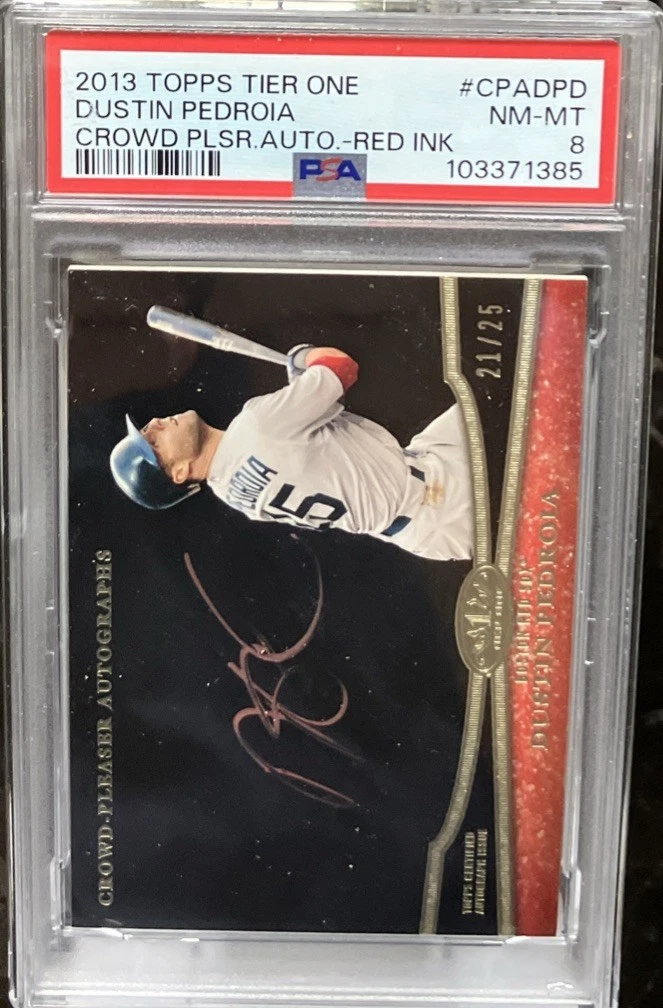 Topps Dustin Pedroia Baseball Original Autographed Sports Trading