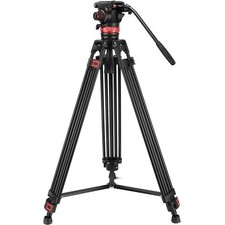NEEWER TP75 Aluminum Tripod 74" Pro Video with Fluid Head and Case