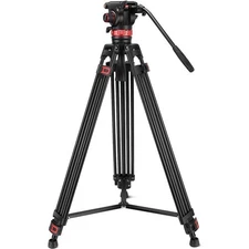 NEEWER TP75 Aluminum Tripod 74" Pro Video with Fluid Head and Case