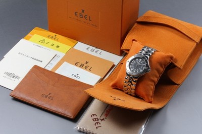[Near MINT w/ BOX & Paper] EBEL Sportwave E9187632 Quartz Date Roman Men's Watch
