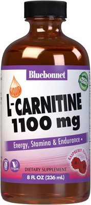Worldwide 2 X Bluebonnet Nutrition Liquid L-Carnitine Raspberry -- 1100 mg - 8