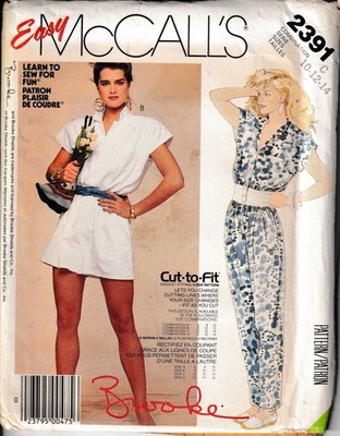 Easy Learn To Sew Jumpsuit Playsuit Gr. 10-14 Brooke Shields Schnittmuster