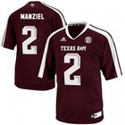 Texas A&M Aggies #2 Johnny Manziel Men Stitch Jersey - Red