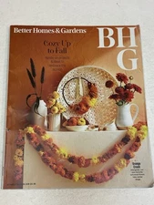 Better Homes Gardens Magazine Oct 2023 Cozy Fall Orange Marigold Halloween Fall