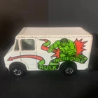 Hot Wheels Incredible Hulk white van Mattel 1976 scene machine vintage Hong Kong
