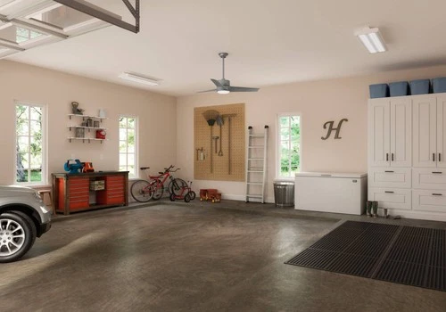 54" Hunter Havoc-WeatherMax Matte Silver Modern Fan with Wall Control - Picture 5 of 10