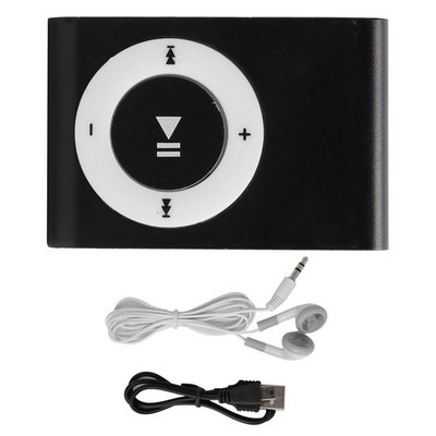 Ejoyous MP3 Player, Portable Digital Music Media Player Mini Back Clips Black