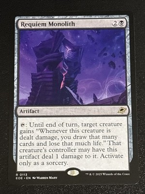 MTG Edge of Eternities Requiem Monolith 0113 NM Rare | eBay MTG Edge of Eternities Requiem Monolith 0113 NM Rare | eBay