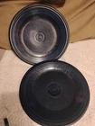 Lot of 2 Homer Laughlin Fiesta Navy Blue 10.5" Dinner Plates