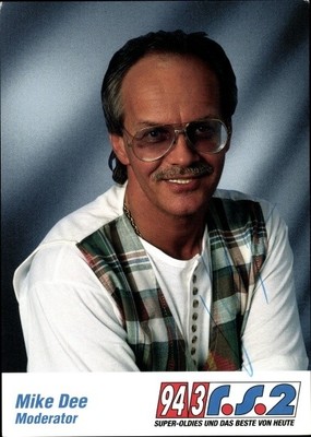 Ak Moderator Mike Dee, Portrait, Autogramm - 3932371