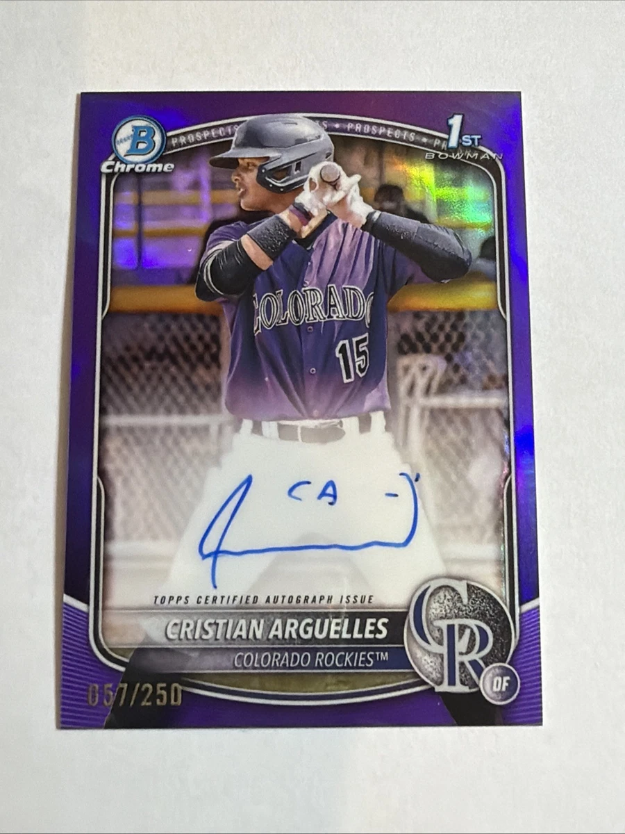 Bowman Colorado Rockies Baseball Original Autographed Sports