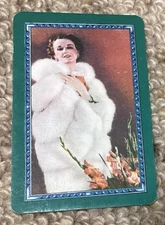Playing Swap Cards  GENUINE 1 only single  GLAMOUR LADY IN FUR COAT