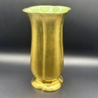 Mid-Century Gold Decorated Pickard China Embossed Flowers Vase 6" vintage #848