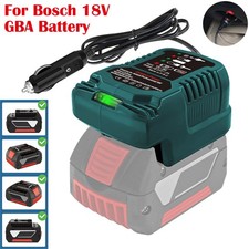 Car Charger for Bosch Professional 18V System Battery Car Charger w/ LED Tool