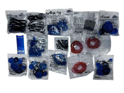 VEX IQ New Old Stock Parts Lot   Connectors, Pulleys, Bands, Cables   Sealed