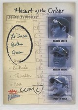 2003 Fleer Platinum Heart of the Order Paul Lo Duca Shawn Green #12HO HOF 1f0