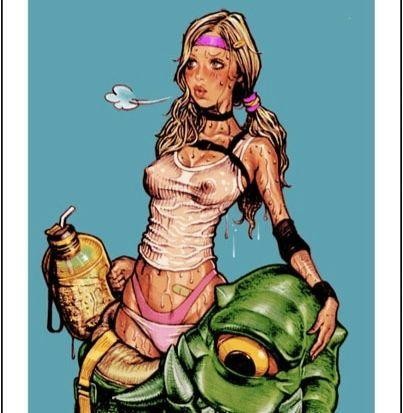 Rockin' Jelly Bean GIRL LIKE RUMBLE Silkscreen Poster 381x762mm