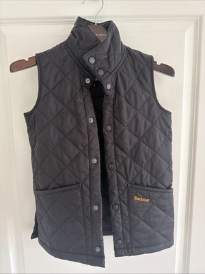 Barbour Steppweste Kinder Gr 6/7 (122) Schwarz Neu