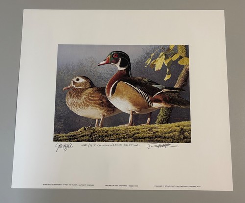1995 Oregon State Duck Stamps & Print Governor's Edition - Robert Steiner - Picture 3 of 12