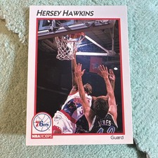 NBA Hoops McDonald's 1991-92 Hersey Hawkins #31 76ers Basketball Card