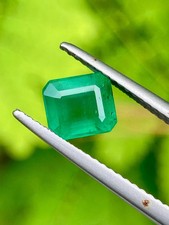 Natural vivid Green Emerald Octagon Cut 6.5x6 mm Loose Gemstone For Jewelry