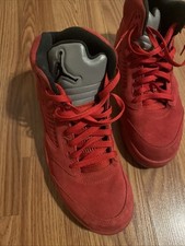 Nike Air Jordan Retro 5 Raging Red Bull Hombres Talla 11 136027-602 Traje de Vuelo Raro