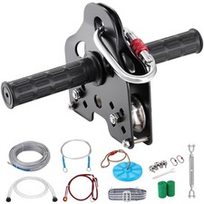 Uimoso 60 ft Zip Line Kit Trolley Slackers Zipline Up to 330 lb Teens Only 