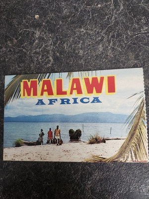 Bringing In The Catch Lake Shore Malawi Africa Postcard Unposted