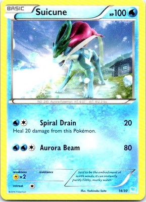 Suicune (14 - Non-Holo) Common XY Trainer Kit: Pikachu Libre & Suicune 14/30 NM