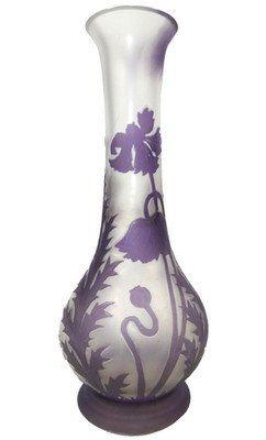 Val St. Lambert Vase Kameoglas A2-o