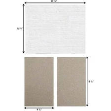 Quadra-Fire 4300M-ACC & 43ST-ACC Baffle Board & Ceramic Blanket: SRV7037-112-AMP