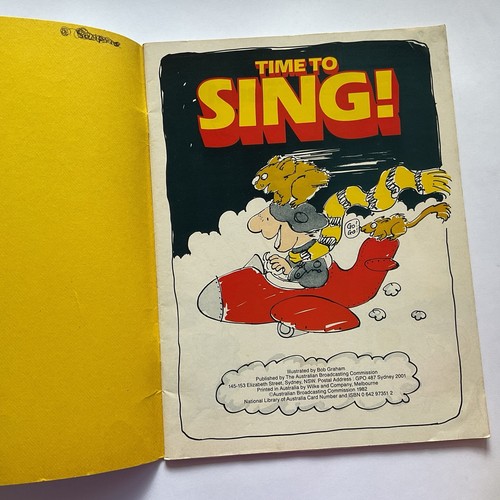 Time to Sing! ABC Songbook 1982 childrens songs v good condition - Picture 3 of 5
