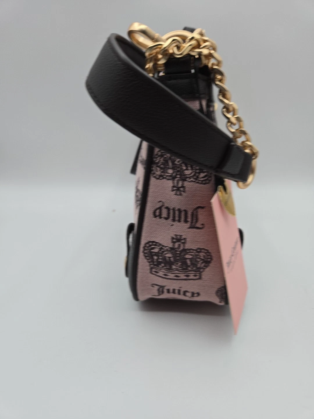 Borsa a tracolla JUICY COUTURE vintage couture nuova con etichetta rosa diamanti cristalli charms