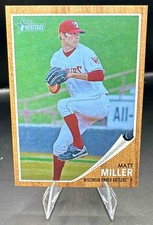 2011 Topps Heritage Minor League Matt Miller #40 Blue Tint /620
