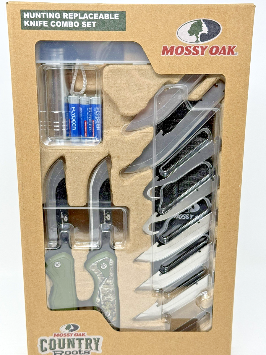 13 pc Mossy Oak Country Roots Hunting Knife Replaceable Blade