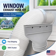 Flat Exhaust Port Hose Adapter For Portable Air Conditioner Vent Hose Cw