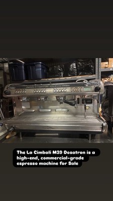 LA CIMBALI M39 DOSATRON GT BLACK 3 GROUP ESPRESSO COFFEE MACHINE COMMERCIAL CAFE