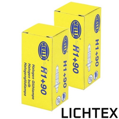 Hella Halogen Glühlampe H1 +90% mehr licht Hauptscheinwerfer Abblendlicht NEW