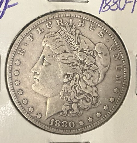1880 Morgan Silver Dollar - 90% Silver $1 Coin - Very Fine