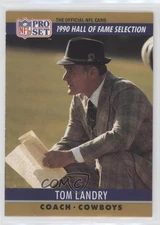 1990 Pro Set Hall of Fame Selection Tom Landry #28 HOF b5y