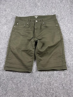 Carhartt WIP Klondike Shorts Mens 31 Green Denim 5 Pocket Button Fly Casual