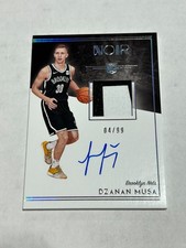 2018-19 Panini Noir Dzanan Musa 4/99 Rookie Patch Auto Nets E1