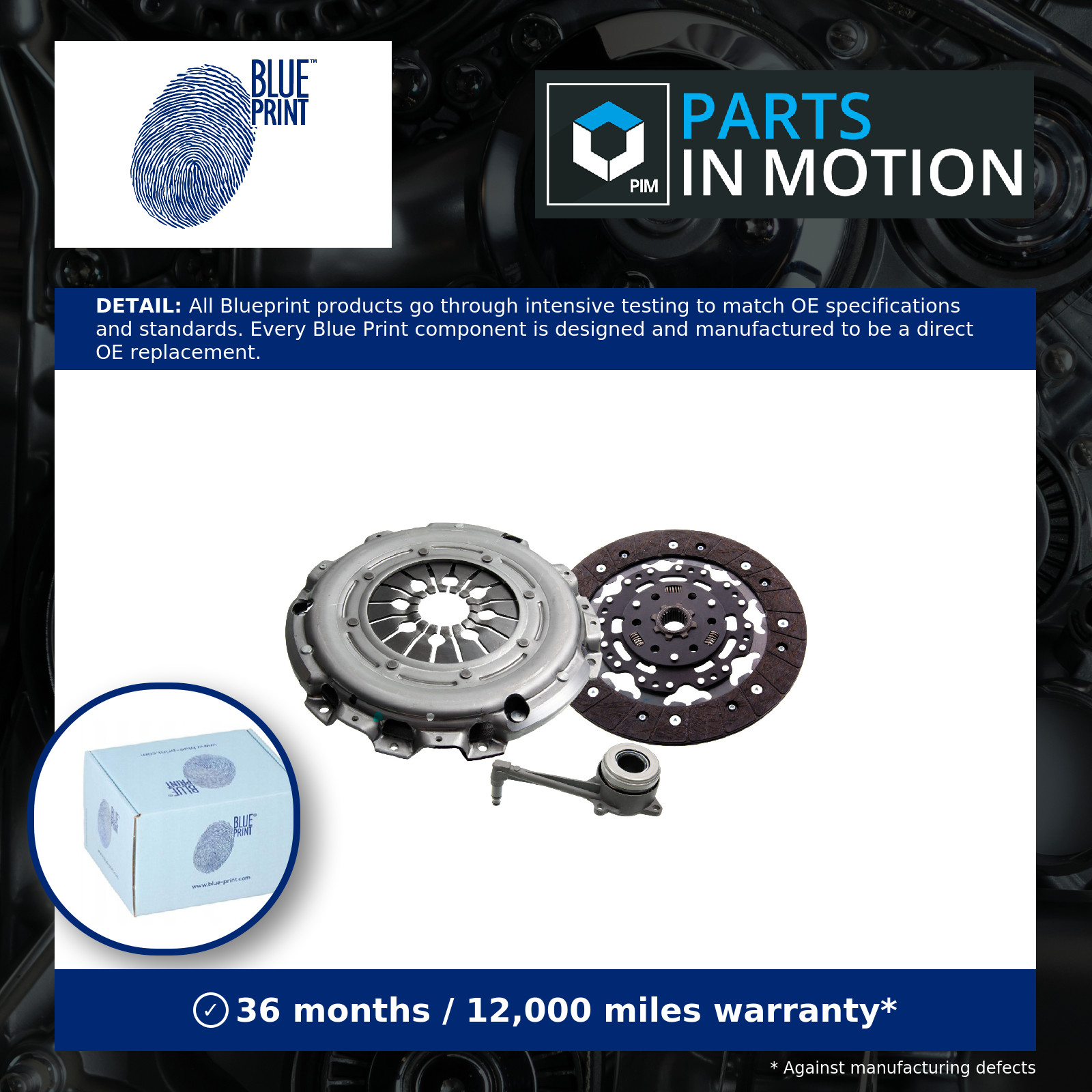 Solution Self Adjusting Replacement Clutch Kit Inc Concent Blue Print ADV1830131 - Image 21