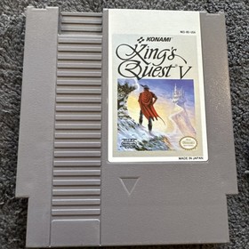 King&rsquo;s Quest V (Nintendo NES 1992) - Cartridge and Manual [TESTED]