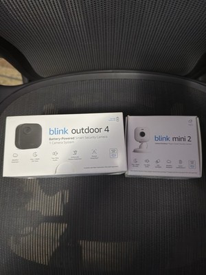 Blink Outdoor 4 Security Camera System (4th Gen) 1 Cam System & Blink Mini 2 Cam